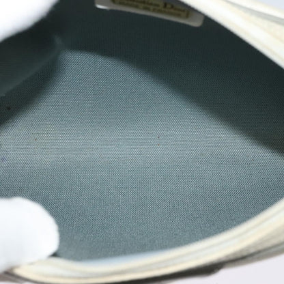 Christian Dior Vintage Honeycomb Shoulder Bag Canvas, WHITE, CANVAS, Shoulder bag