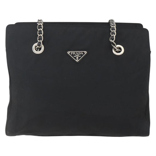Prada Vintage Shoulder Bag Tessuto, BLACK, NYLON, Shoulder bag