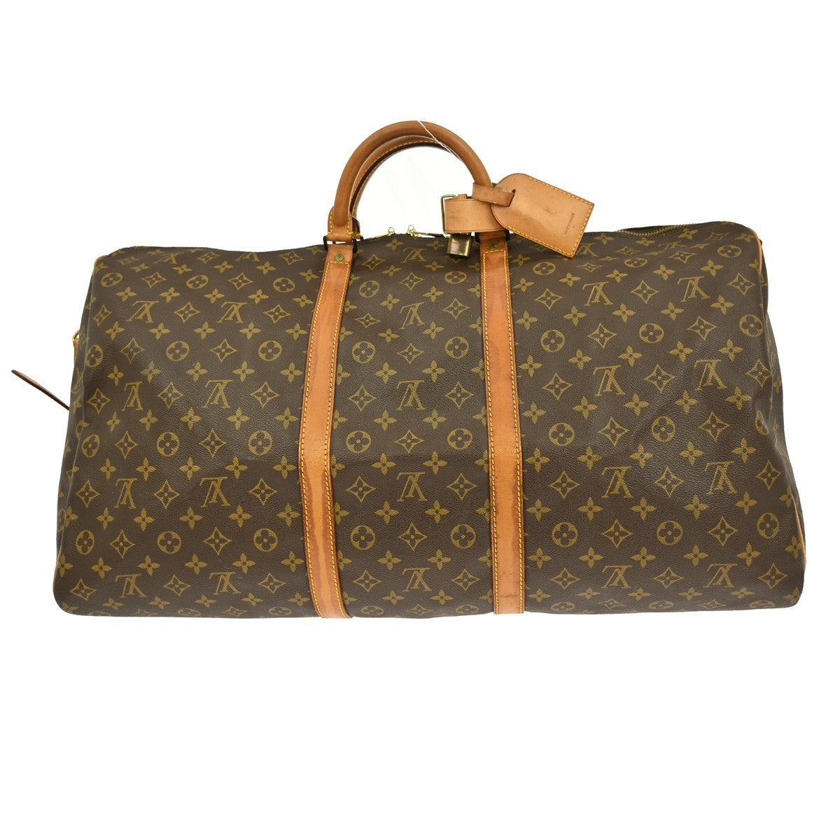 Louis Vuitton Keepall Bandouliere Bag Monogram Canvas, BROWN, CANVAS, Travel bag