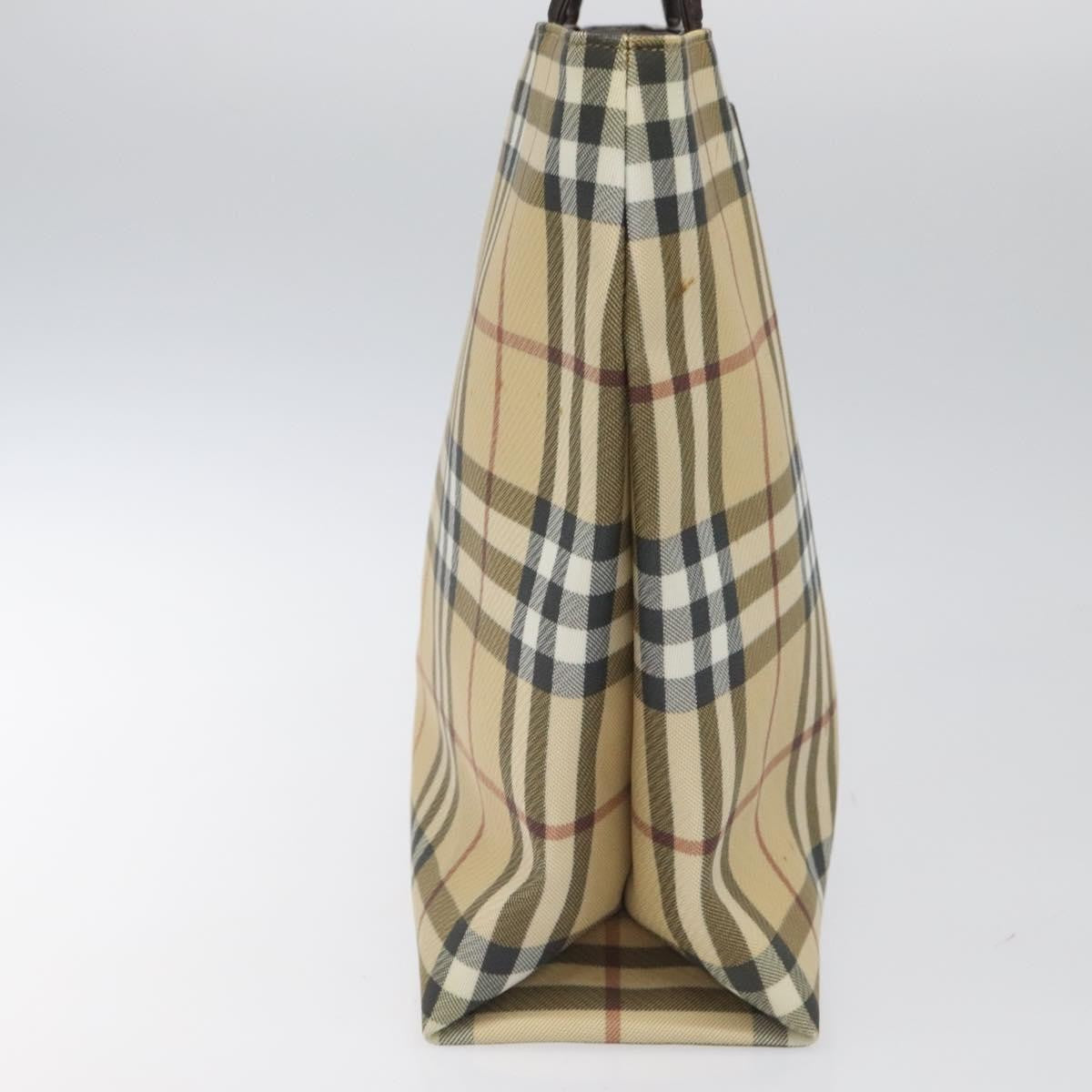 Burberry Nova Check Tote canvas check pattern, BEIGE, PVC, Tote bag