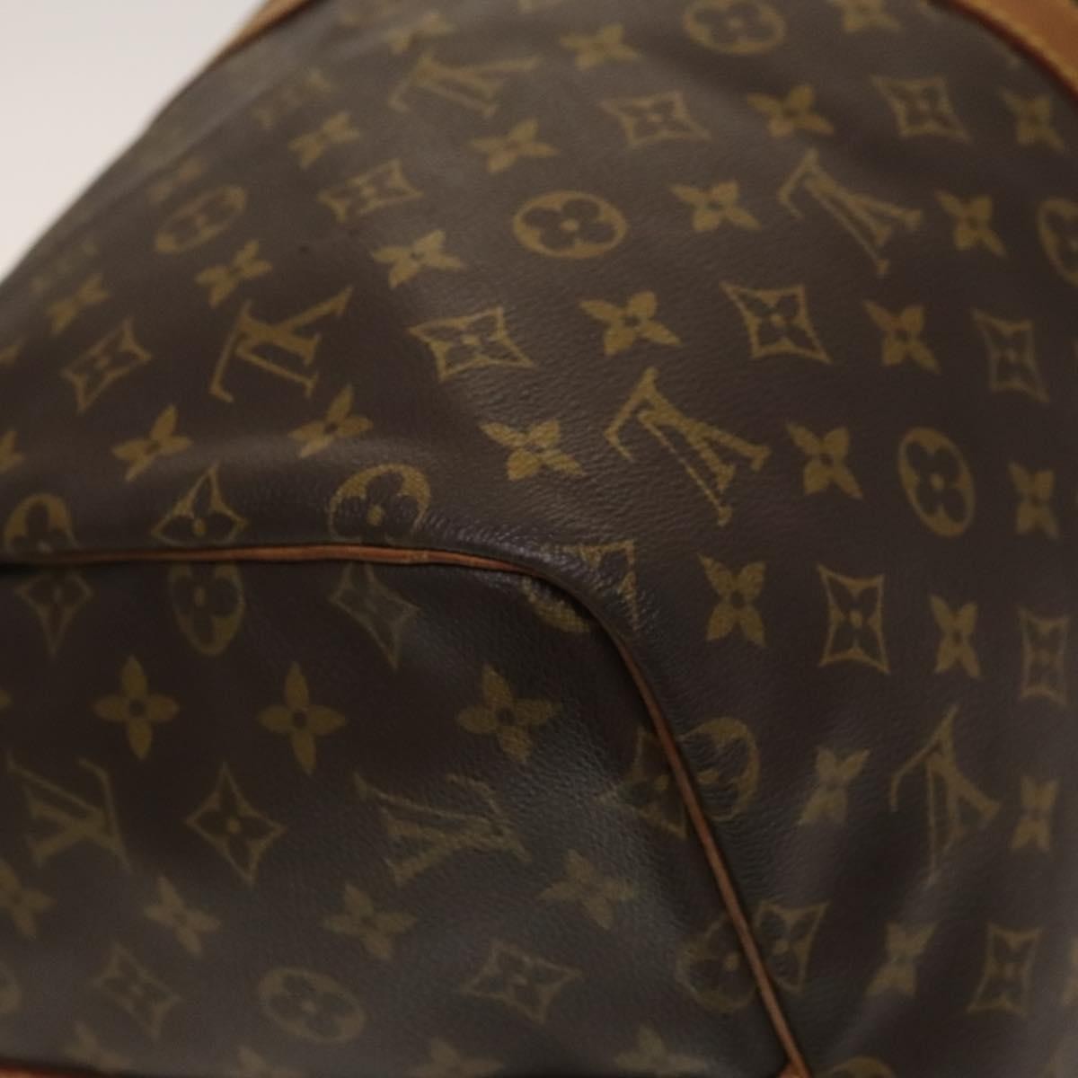 Louis Vuitton Keepall Bandouliere Bag Monogram Canvas, BROWN, CANVAS, Travel bag