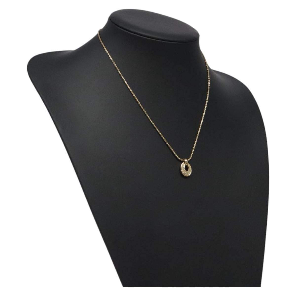 Christian Dior CD Pendant Necklace Gold-plated, GOLD, METAL, Necklace