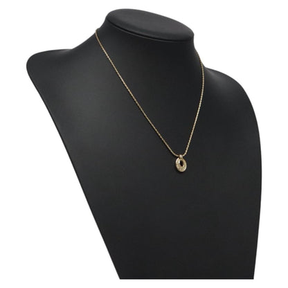 Christian Dior CD Pendant Necklace Gold-plated, GOLD, METAL, Necklace