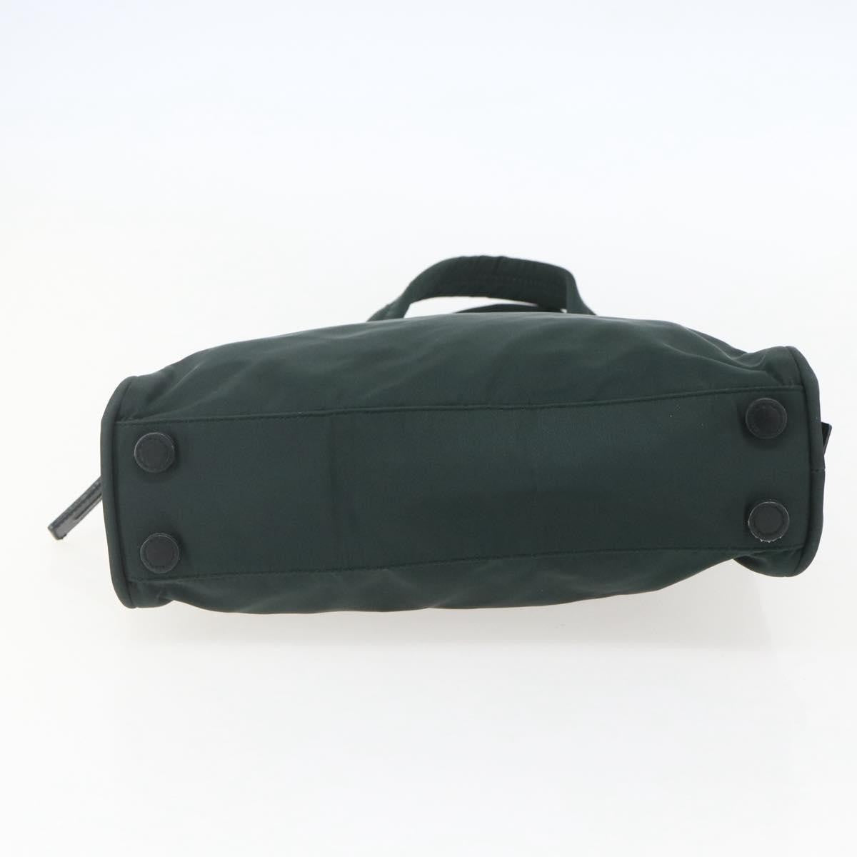 Prada Bowling Shoulder Bag Tessuto, GREEN, NYLON, Handbag