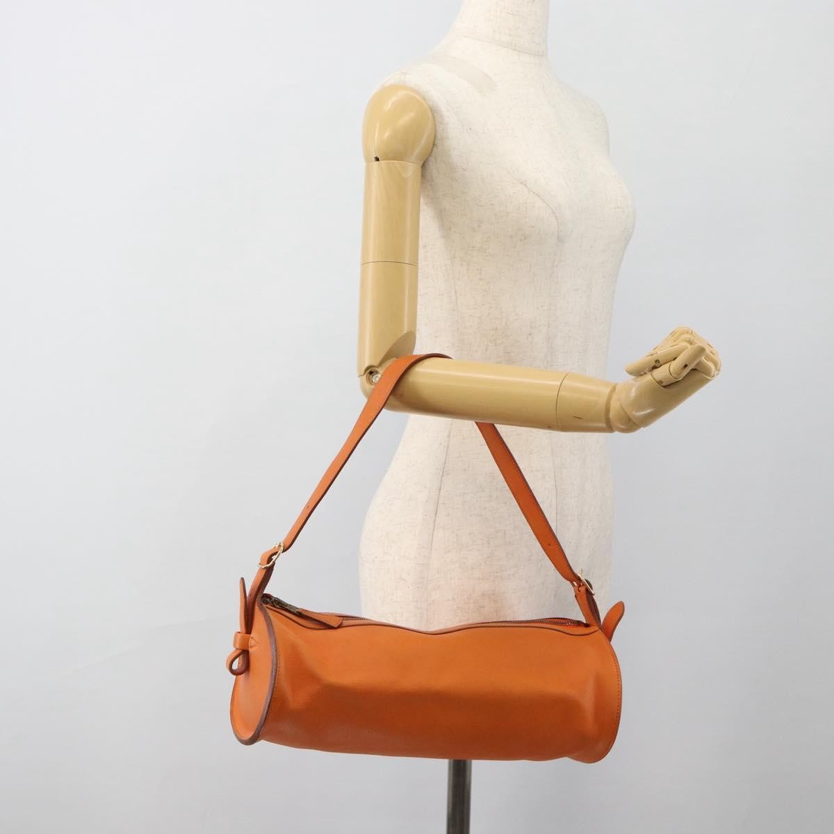 Hermes Sac Doremi Bag Leather, Orange, Leather, Shoulder Bag