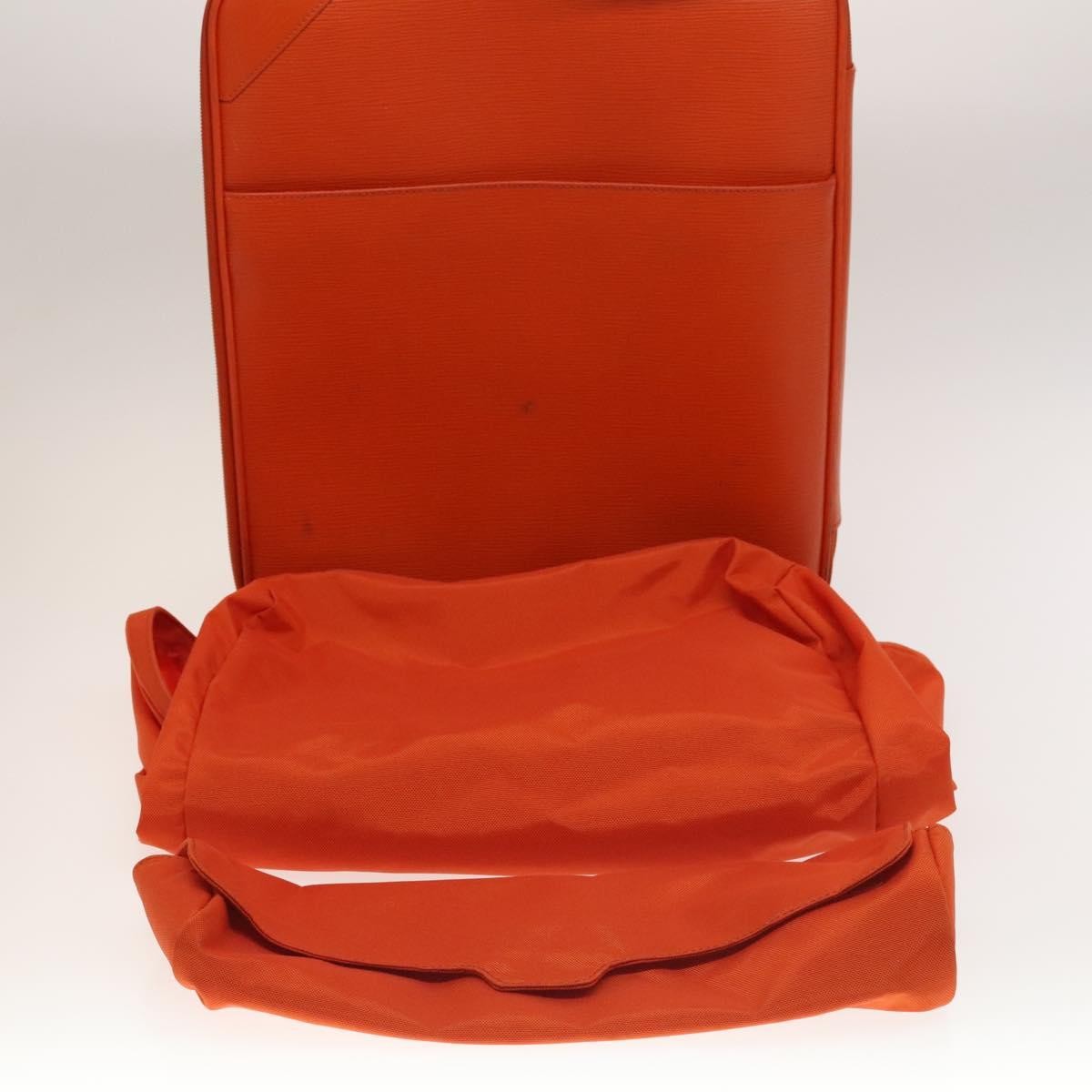 Louis Vuitton Pegase Luggage Epi Leather, ORANGE, LEATHER, Travel bag