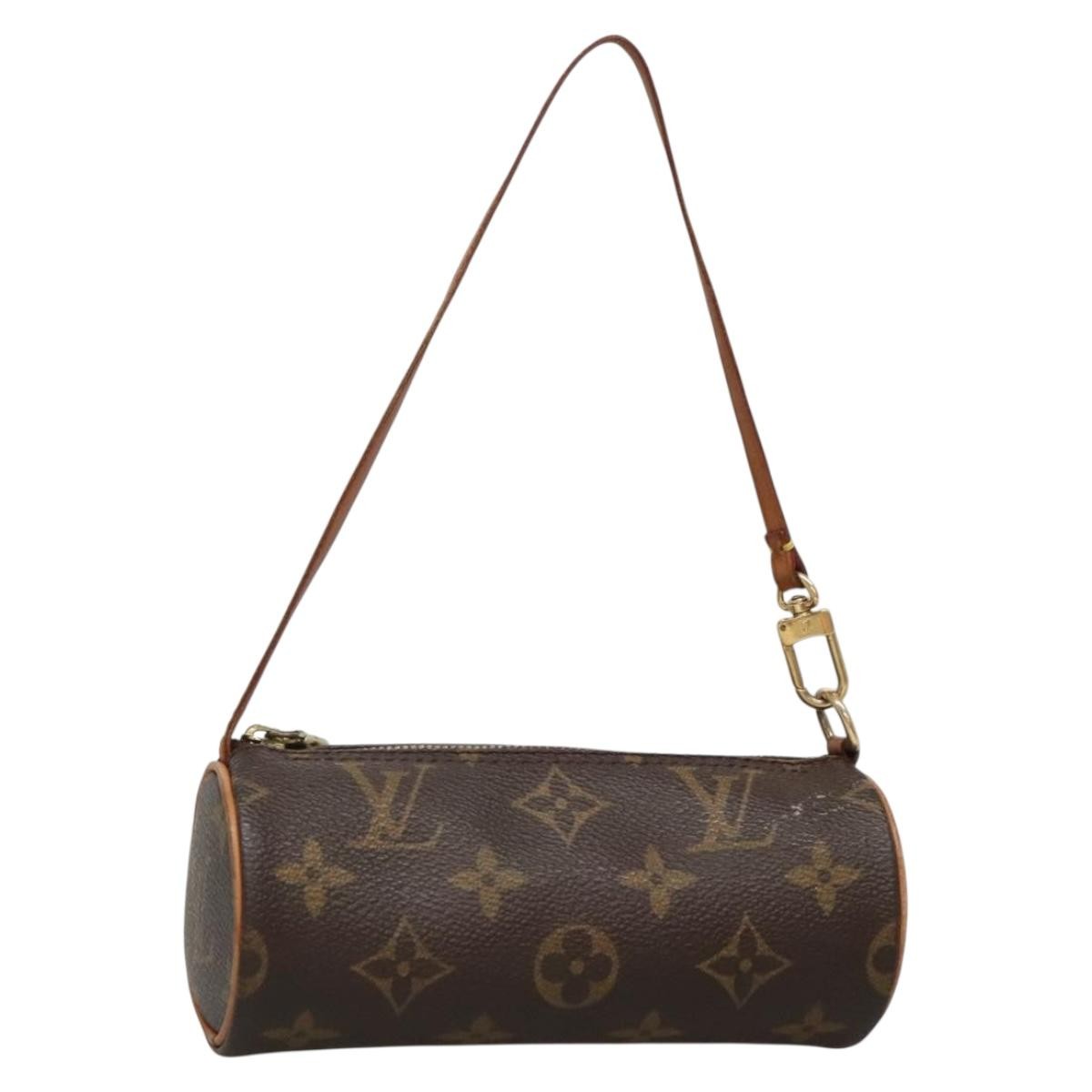 Louis Vuitton Papillon Pochette Monogram Canvas, BROWN, CANVAS, Handbag
