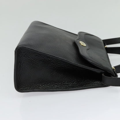 Christian Dior Vintage CD Handbag Leather, BLACK, LEATHER, Handbag