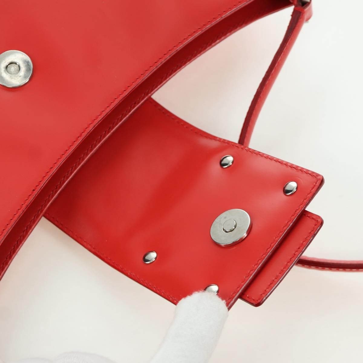Salvatore Ferragamo Vintage Shoulder Bag Leather, Red, Leather, Shoulder Bag