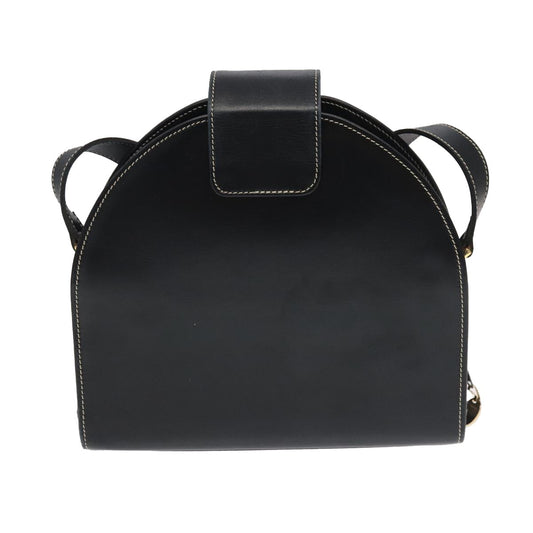 Christian Dior CD Shoulder bag Leather, BLACK, LEATHER, Shoulder bag