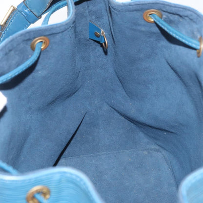 Louis Vuitton Petit Noe Handbag Epi Leather, Blue, Leather, Shoulder Bag