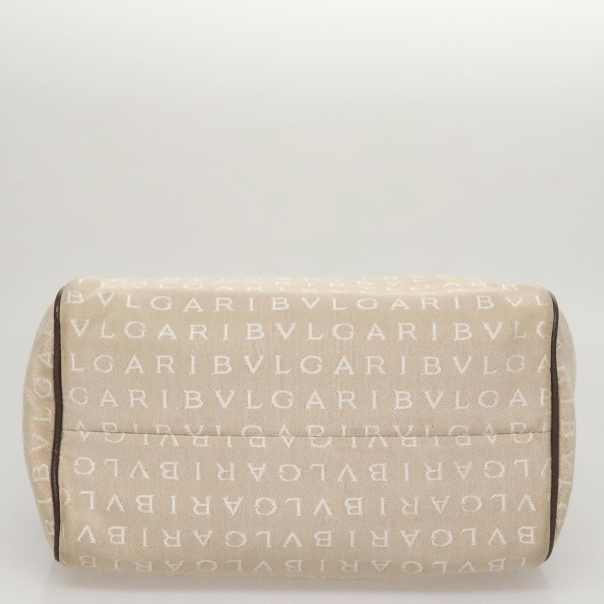 Bvlgari Logomania Handbag Canvas, BEIGE, CANVAS, Handbag