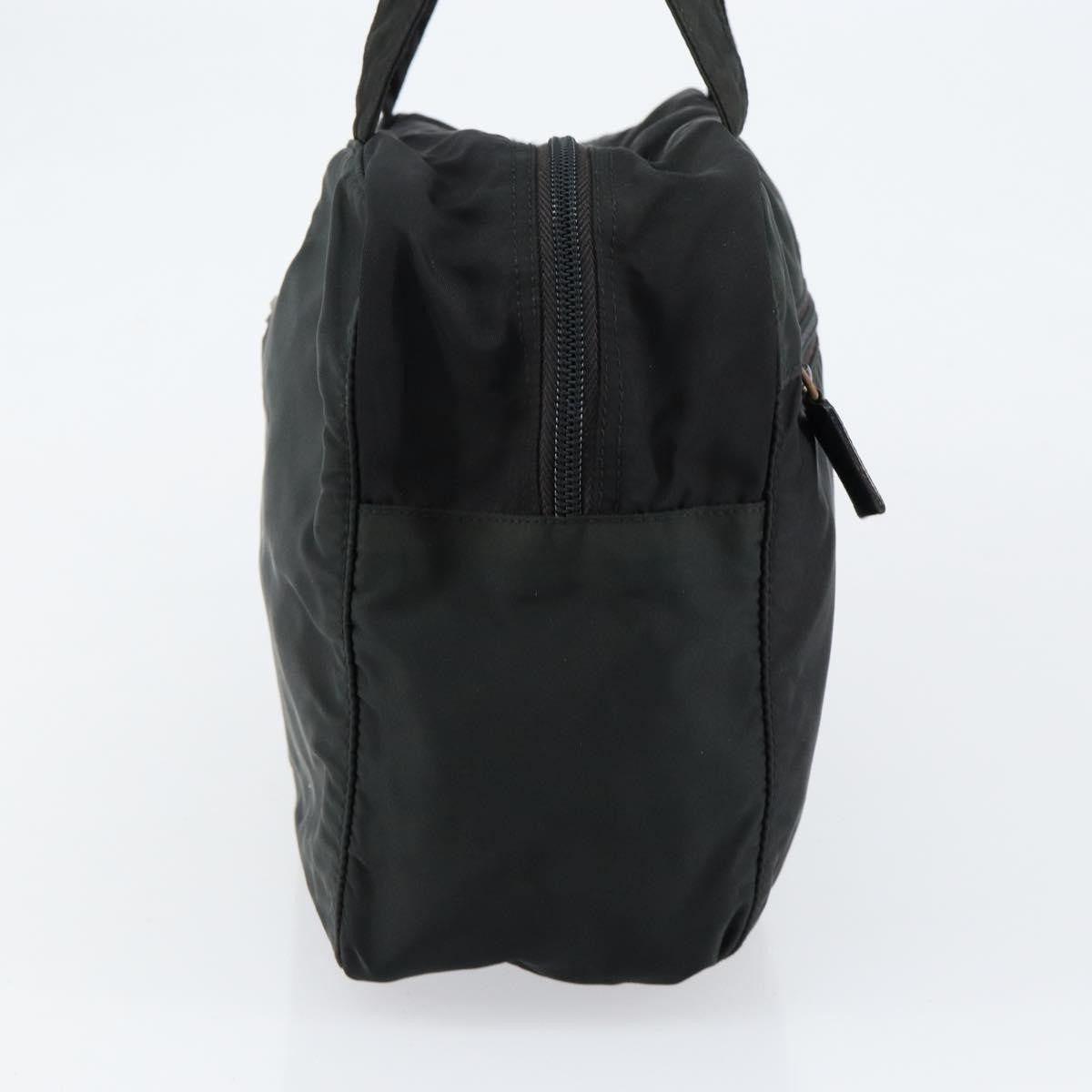 Prada Vintage Zip Handbag Tessuto, BLACK, NYLON, Handbag