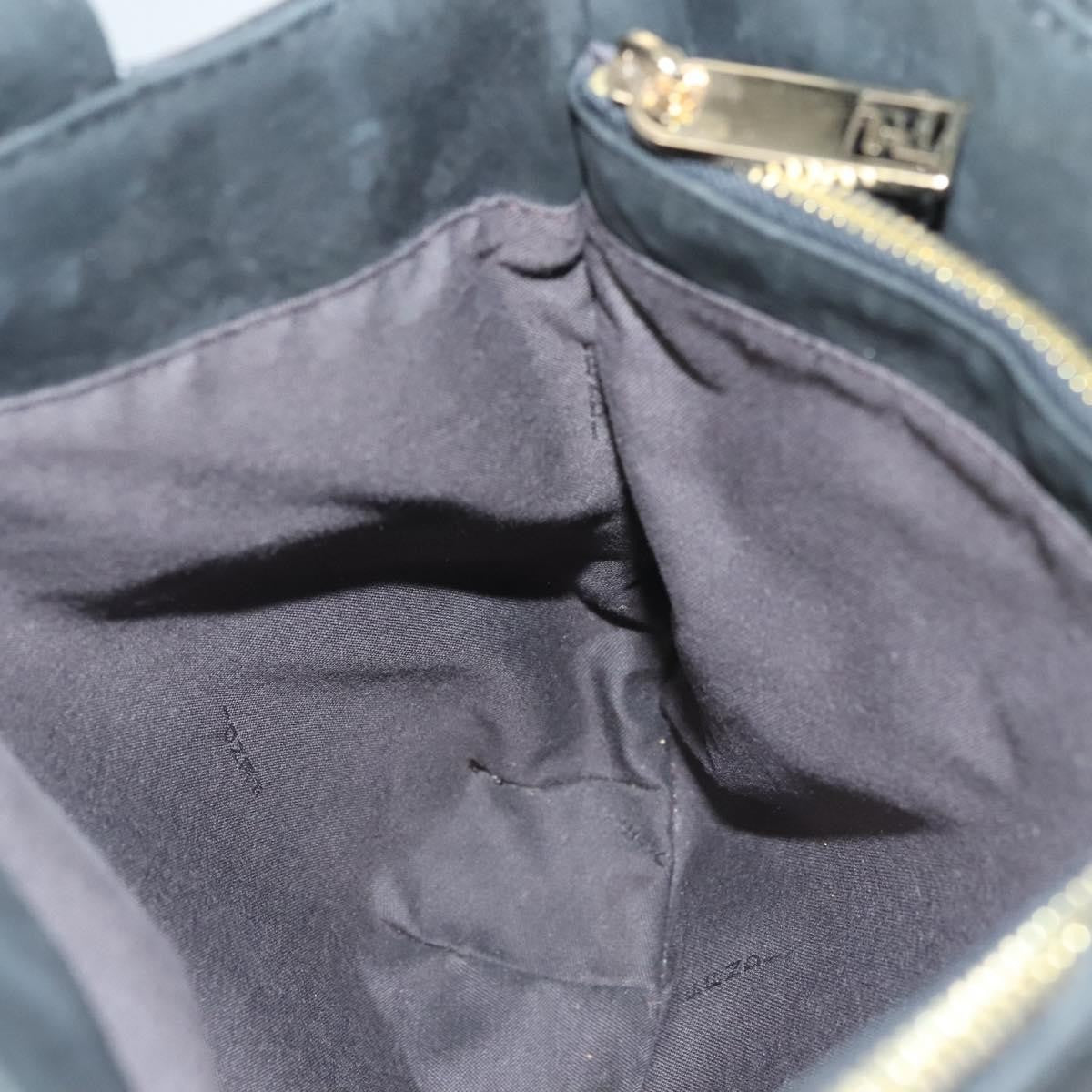 Fendi Vintage Convertible Tote Leather, BLACK, LEATHER, Tote bag