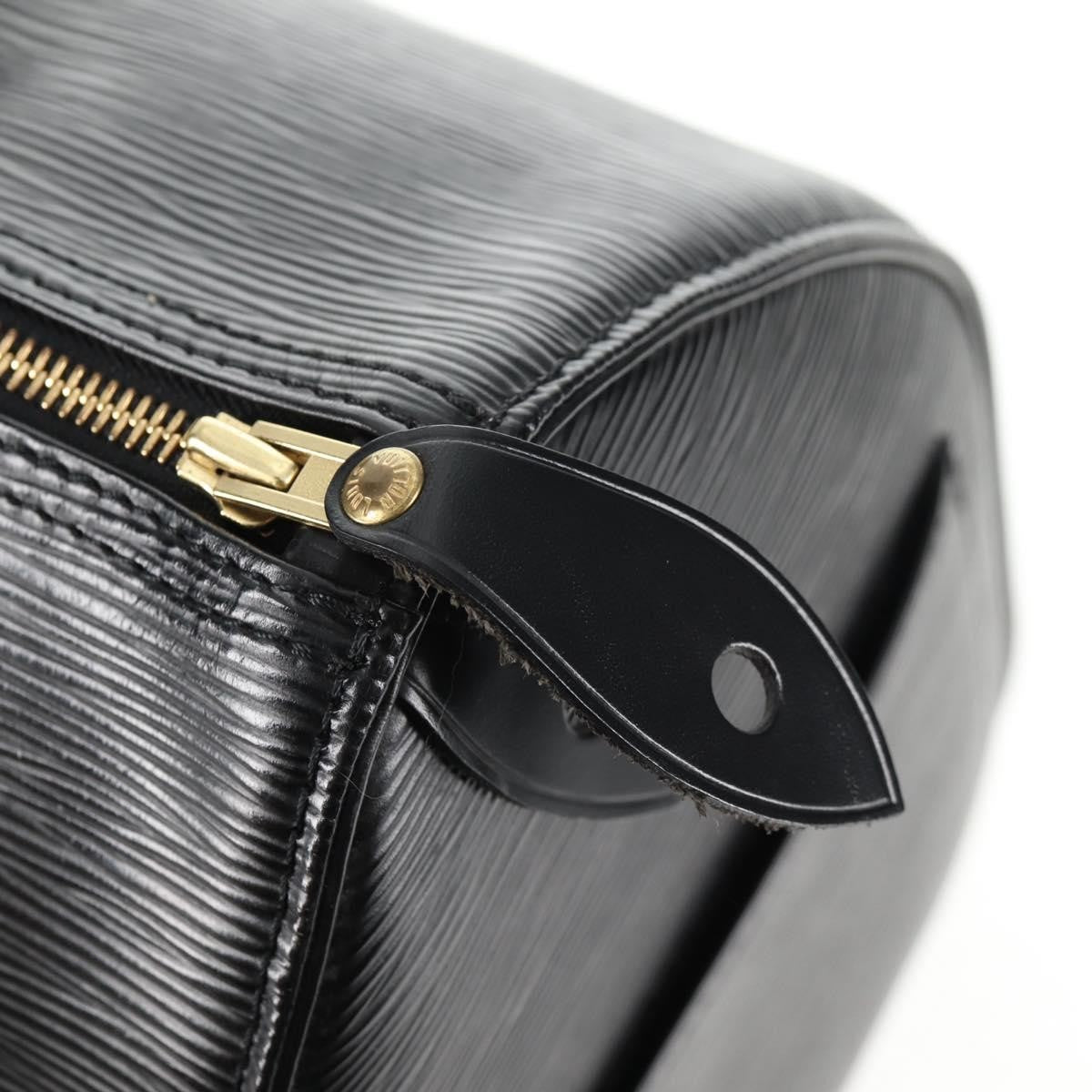 Louis Vuitton Speedy Handbag Epi Leather, BLACK, LEATHER, Handbag
