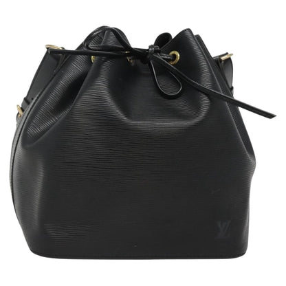 Louis Vuitton Petit Noe Handbag Epi Leather, BLACK, LEATHER, Handbag