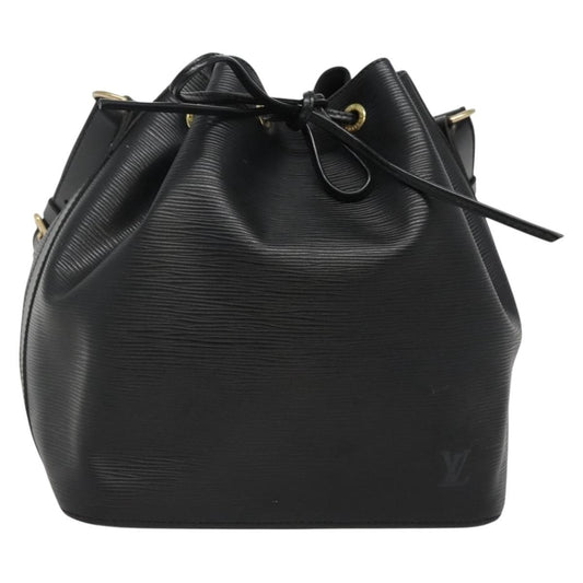 Louis Vuitton Petit Noe Handbag Epi Leather, BLACK, LEATHER, Handbag