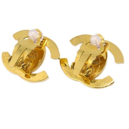 Chanel CC Turnlock Clip-On Earrings Metal, GOLD, GOLD_PLATED, Earrings