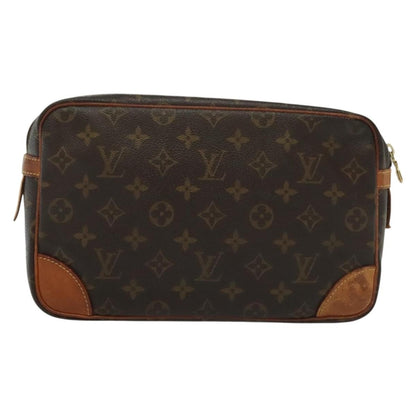 Louis Vuitton Compiegne Canvas, BROWN, CANVAS, Clutche & pouche
