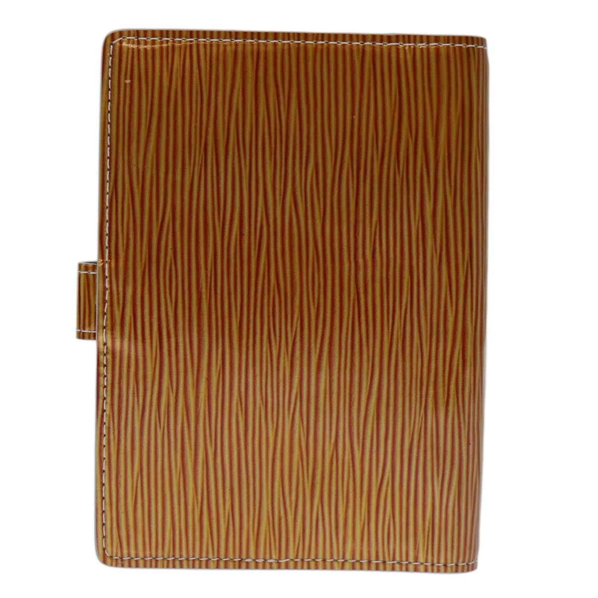 Louis Vuitton Agenda Cover Epi Leather, ORANGE, PATENT_LEATHER, Wallets