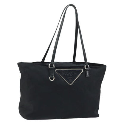 Prada Vintage Zip Tote Tessuto, Black, Nylon, Tote Bag