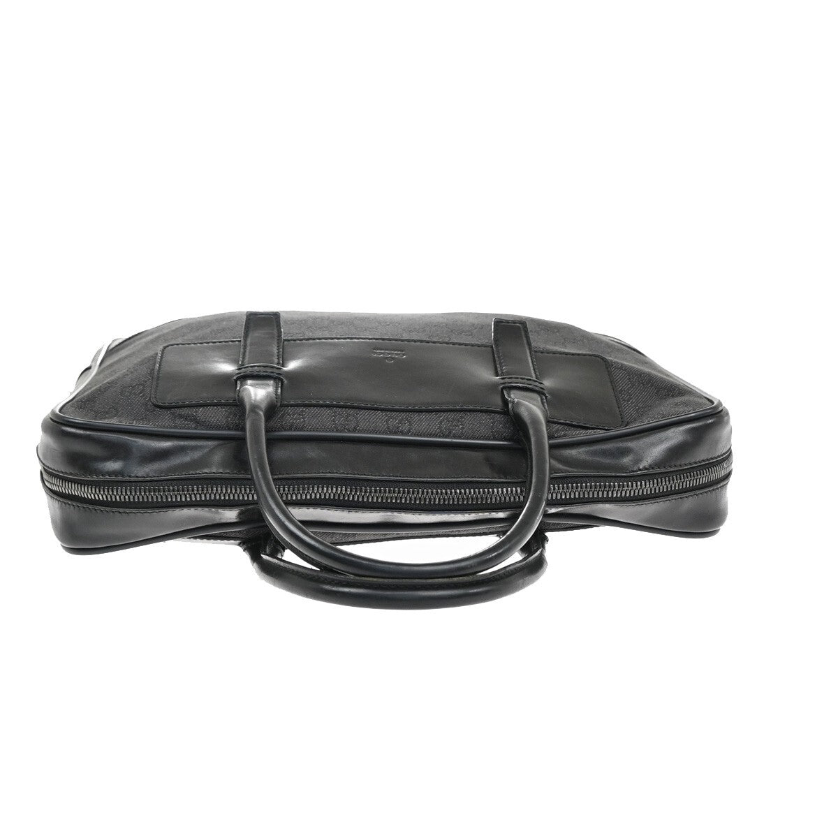 Gucci Vintage Web Briefcase GG Coated Canvas, BLACK, CANVAS, Briefcase