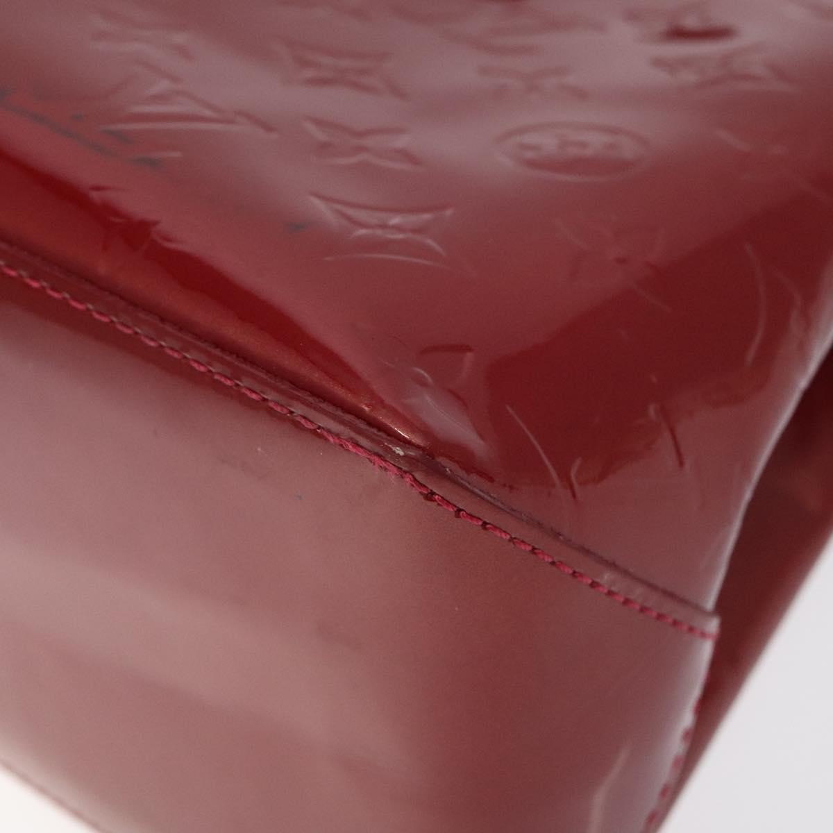Louis Vuitton Wilshire Handbag Monogram Vernis, RED, PATENT_LEATHER, Handbag