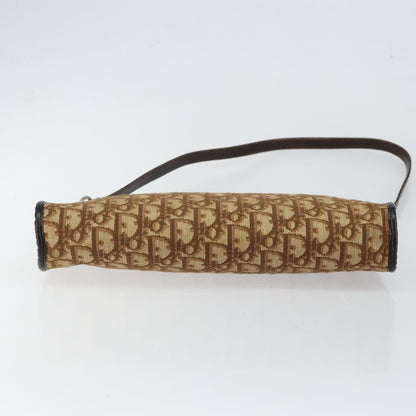 Christian Dior Vintage Trotter Shoulder Bag Canvas, BROWN, CANVAS, Shoulder bag