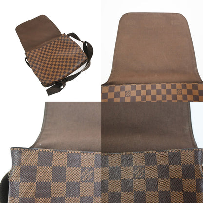 Louis Vuitton Brooklyn Handbag Damier, Brown, Canvas, Shoulder Bag