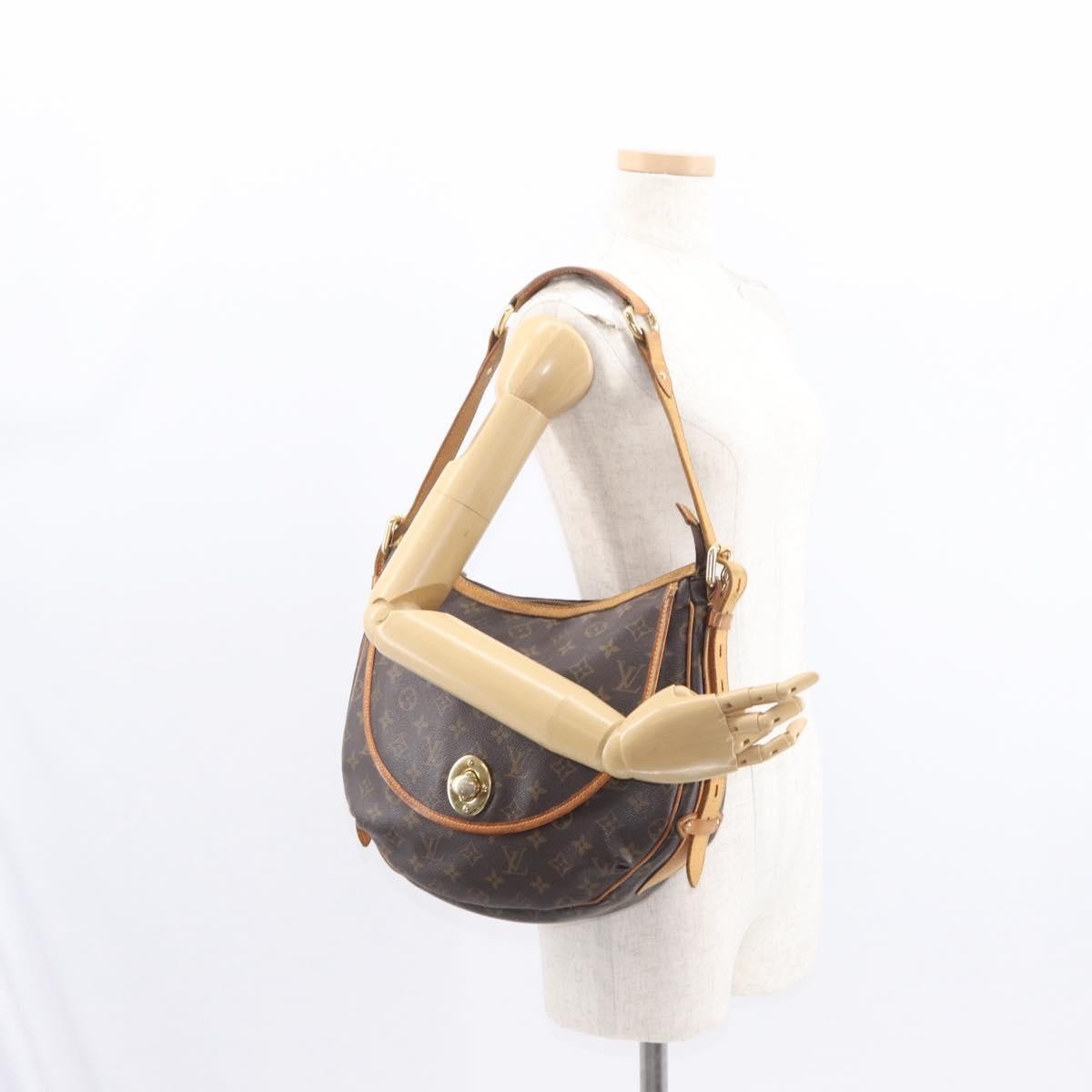 Louis Vuitton Tulum Handbag Monogram Canvas, BROWN, CANVAS, Shoulder bag