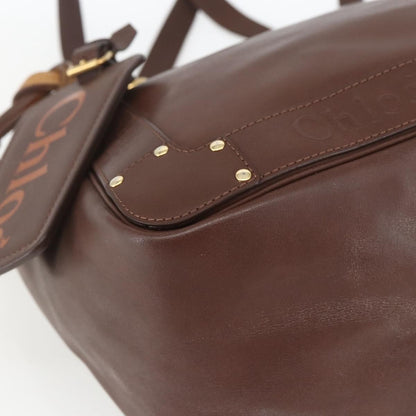 Chloe Eden Tote bag Leather, BROWN, LEATHER, Tote bag