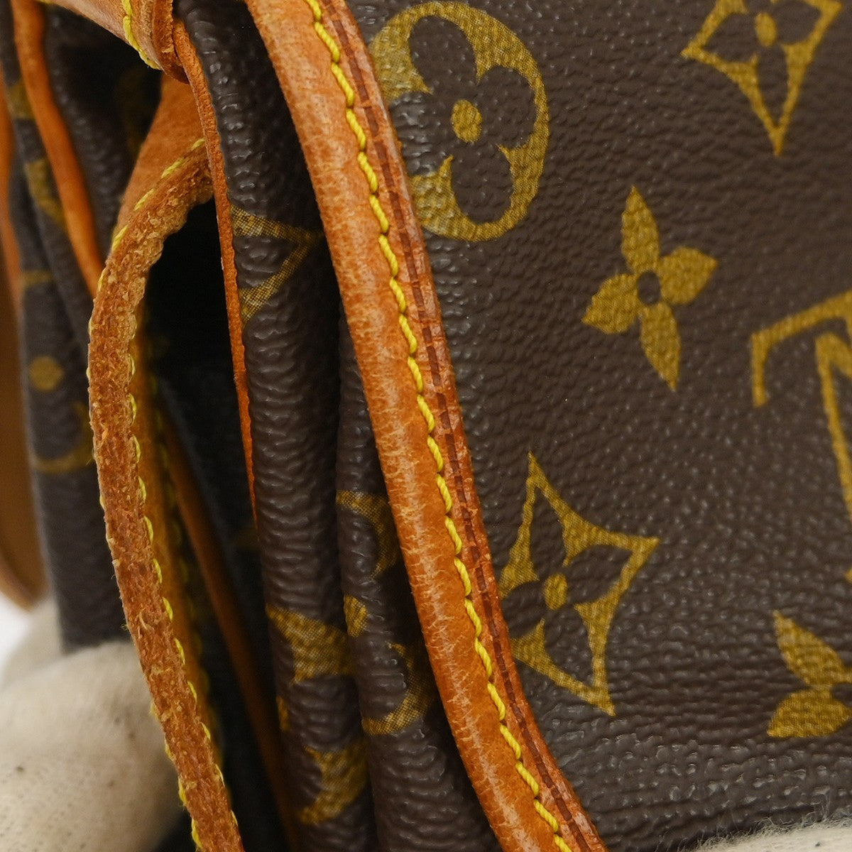 Louis Vuitton Saumur Handbag Monogram Canvas, Brown, Canvas, Shoulder Bag
