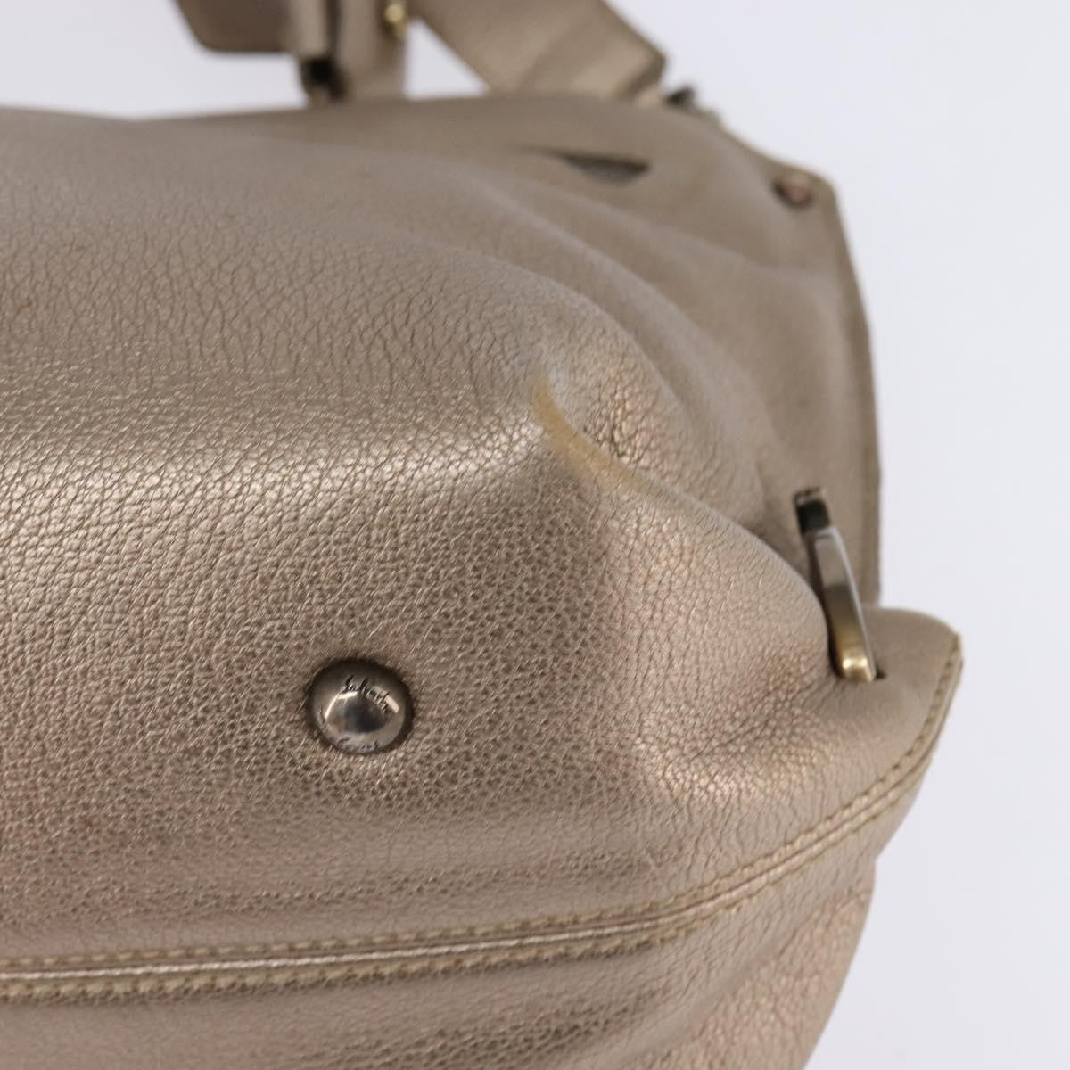 Salvatore Ferragamo Sofia Satchel Leather, BEIGE, LEATHER, Handbag