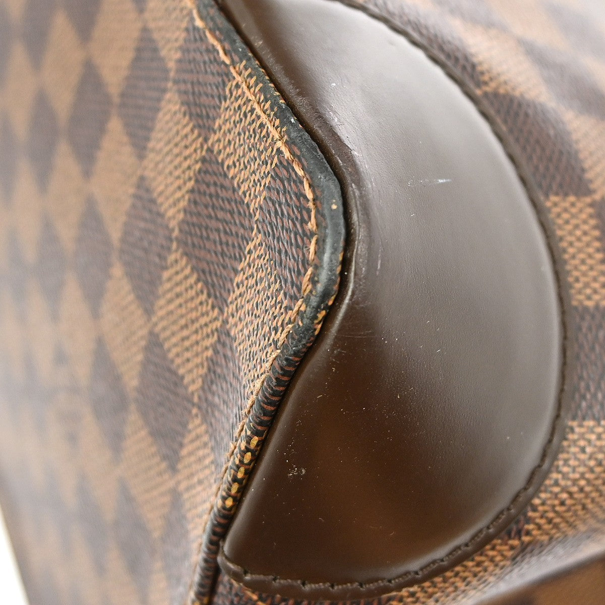 Louis Vuitton Hampstead Handbag Damier, BROWN, CANVAS, Shoulder bag