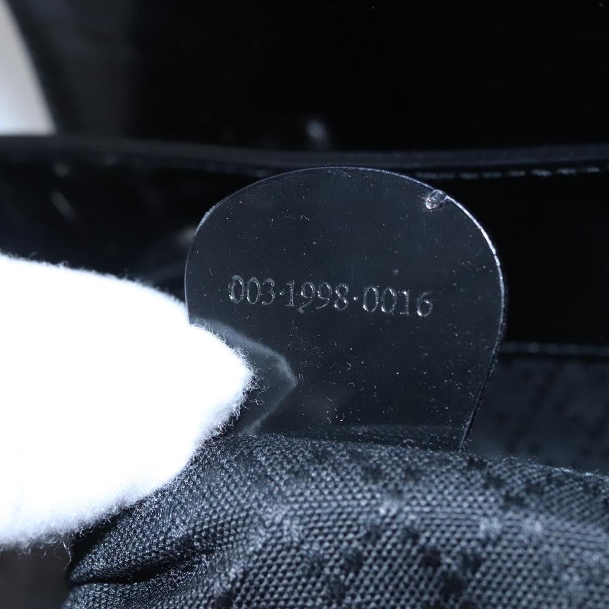 Gucci Vintage Bamboo Backpack Patent, BLACK, PATENT_LEATHER, Backpack