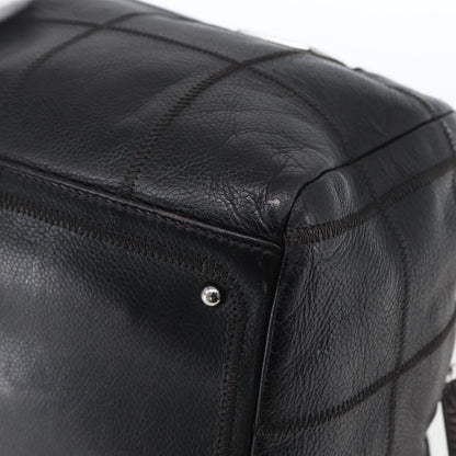 Chanel Chocolate Bar CC Bowler Bag Caviar skin, BLACK, LEATHER, Handbag