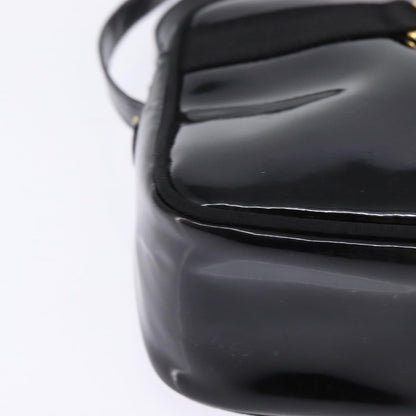 Salvatore Ferragamo Vara Bow camera Shoulder Bag Patent Leather, BLACK, PATENT_LEATHER, Shoulder bag