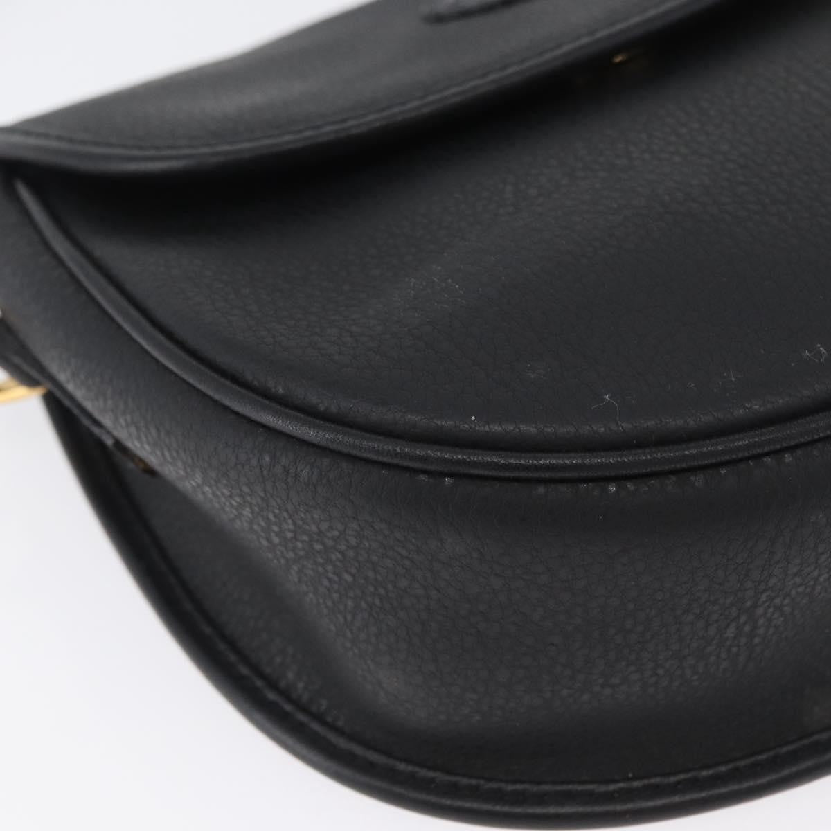 Gucci Vintage Shoulder Bag Leather, BLACK, LEATHER, Shoulder bag