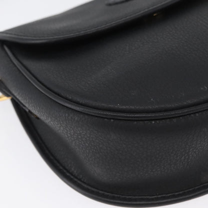 Gucci Vintage Shoulder Bag Leather, BLACK, LEATHER, Shoulder bag