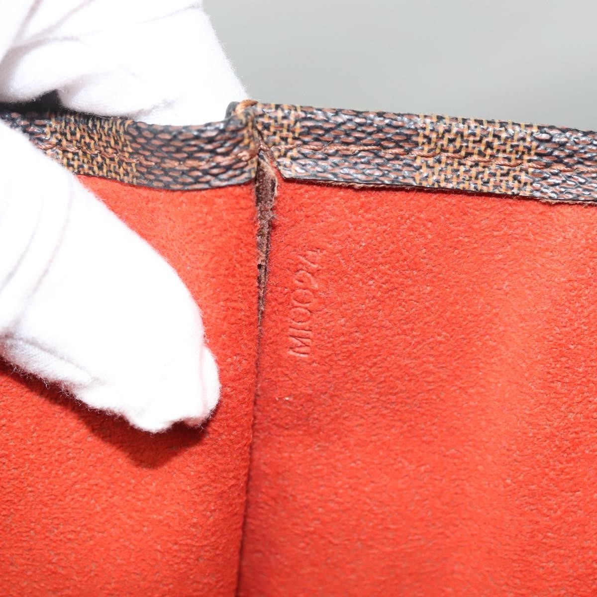 Louis Vuitton Sac Plat Bag Damier, BROWN, CANVAS, Handbag