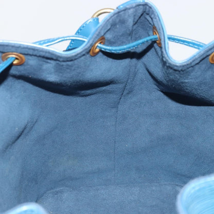 Louis Vuitton Petit Noe Handbag Epi Leather, Blue, Leather, Shoulder Bag