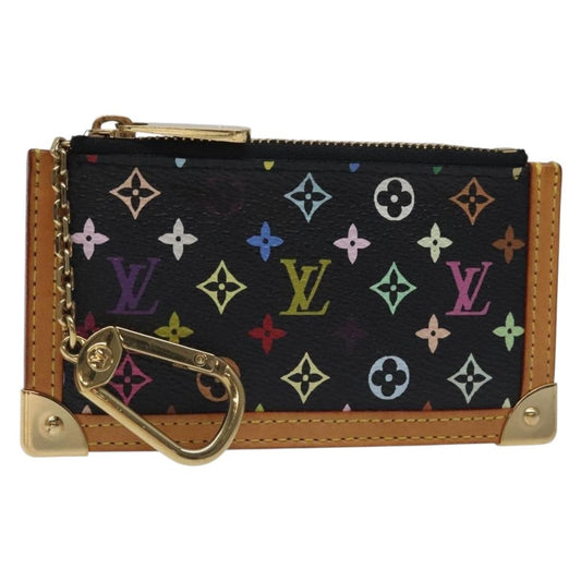 Louis Vuitton Pochette Clés Monogram Canvas, BLACK, CANVAS, Wallets