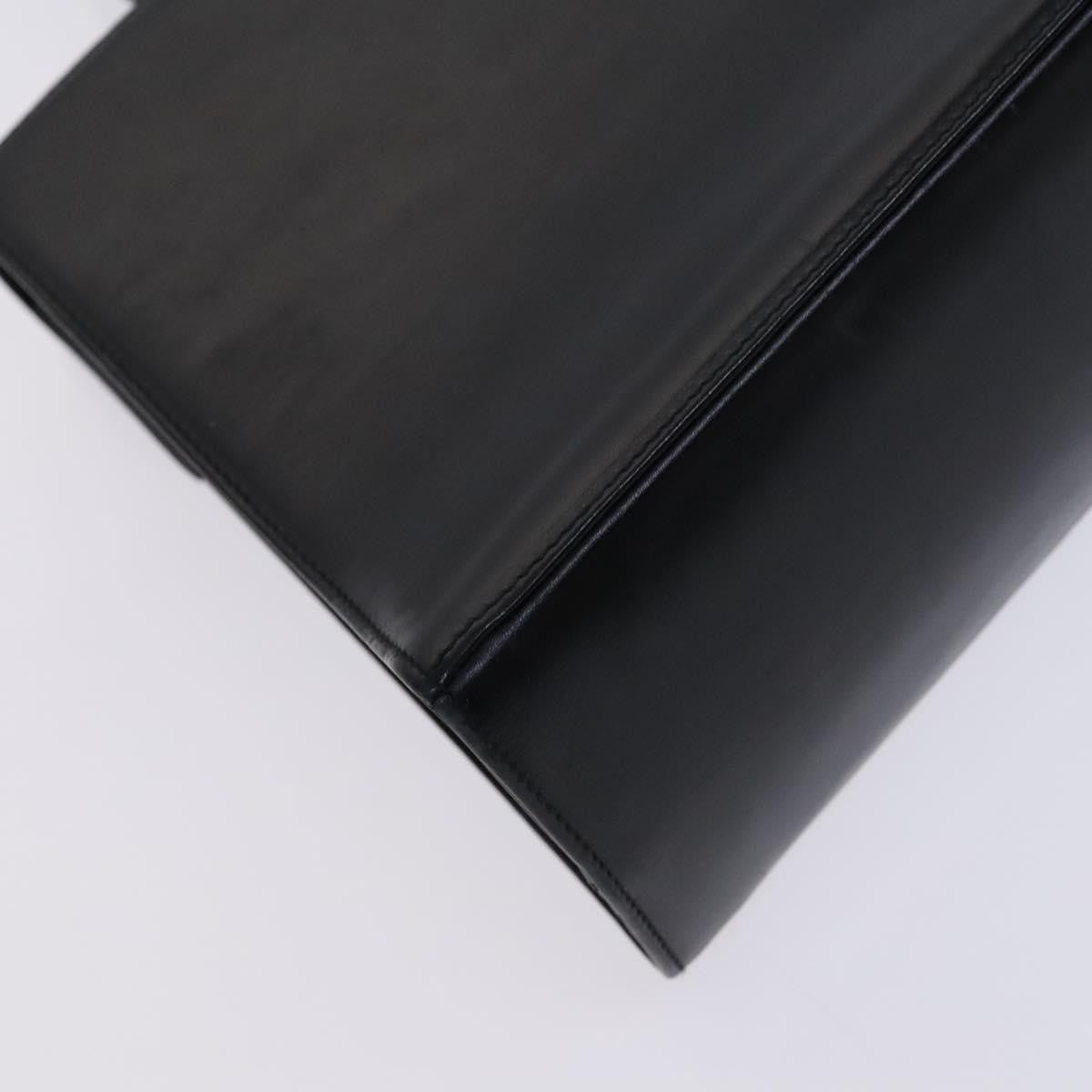 Salvatore Ferragamo Gancini Convertible Top Handle Bag Leather, BLACK, LEATHER, Handbag