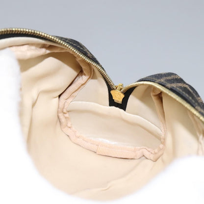 Fendi Vintage Toiletry Pouch Zucca Canvas, BROWN, CANVAS, Clutche & pouche