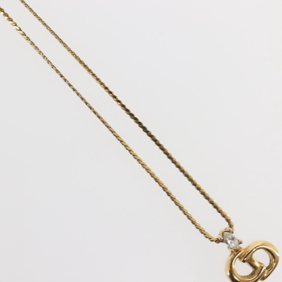 Christian Dior CD Logo necklace Metal, GOLD, METAL, Necklace