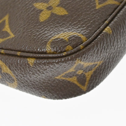 Louis Vuitton Mini pochette accessoires Canvas, Brown, Canvas, Clutch