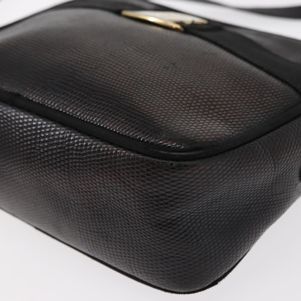 Salvatore Ferragamo Vala Shoulder Bag Leather, BLACK, LEATHER, Shoulder bag