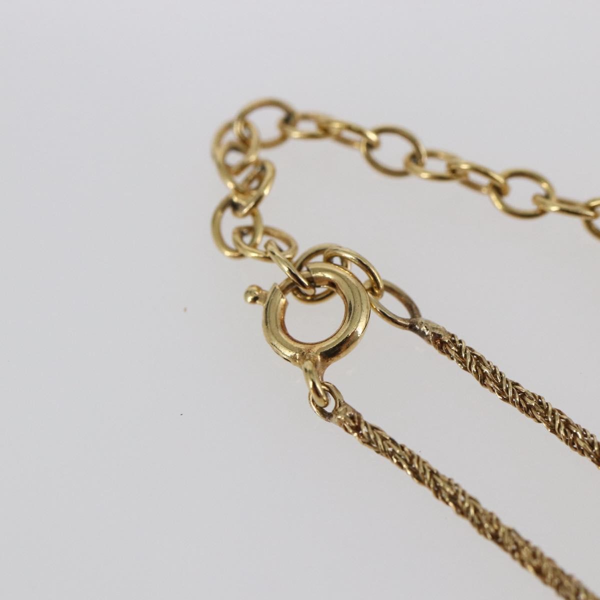 Christian Dior CD Pendant Necklace Metal, GOLD, METAL, Necklace