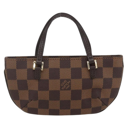Louis Vuitton Manosque Pochette Damier, BROWN, CANVAS, Clutche & pouche