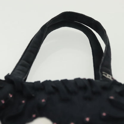 Chanel Vintage Fringe Tote Suede, NAVY, SUEDE, Tote bag